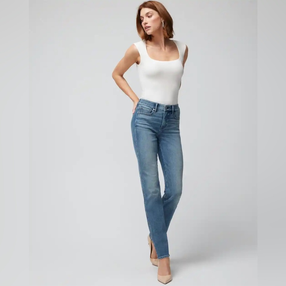 White House Black Marker High-Rise Sculpt Straight Jeans- size 10